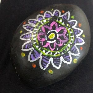 MANDALA HAND PAINTED ROCK